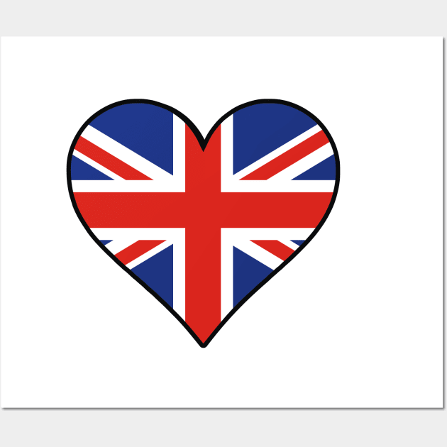 I Love England Wall Art by dustbrain